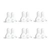 Dr. Brown’s Natural Flow Level 2 & Level 3 Narrow Baby Bottle Silicone Nipples, Medium-Fast Flow, 6m+, 100% Silicone Bottle Nipple, 6 Pack